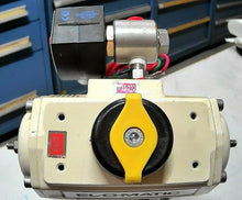 Load image into Gallery viewer, ELOMATIC ESA 25-3/A PNEU. ACT., SWAGELOK CF3M BALL V, ASCO EF8320G202 SOL. V FS