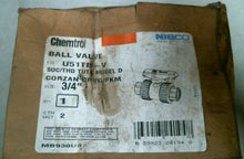 Load image into Gallery viewer, NIBCO CHEMTROL U51TB-V BALL VALUE 3/4" CORZAN CPVC/FKM 250PSI @ 73F -FREE SHIP