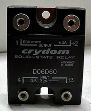 Load image into Gallery viewer, SENSATA CRYDOM D06D60 SOLID STATE RELAY 60A 60VDC SPST-NO *FREE SHIPPING*