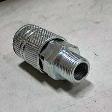 Load image into Gallery viewer, LOT/6 DYNAFLO 430129 3/8 INDUSTRIAL INTERCHANGE X 3/8 MNPT STEEL COUPLER *FRSHP*