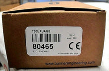 Load image into Gallery viewer, BANNER ENGINEERING T30UXUAQ8 ULTRASONIC PROX SENSOR (#80465) 30MM *FREE SHIP*