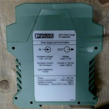 Load image into Gallery viewer, PHOENIX CONTACT 5604058 MCR STRAIN GAGE LOAD CELL AMPLIFIER 11/30VDC -FREE SHIP