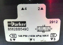 Load image into Gallery viewer, PARKER SCHRADER BELLOWS B562BB549C/B DOUBLE SOLENOID VALVE 4WAY 3POSITION *FRSHP