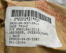 Load image into Gallery viewer, WESTINGHOUSE 6RS21SA12D12 OVERVOLTAGE ABSORBER NSN: 5920-00-937-9917 *FREESHIP*