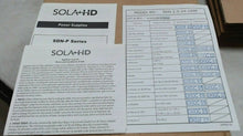 Load image into Gallery viewer, EMERSON SOLA HD SDN 2.5-24-100P POWER SUPPLY ENCLOSED 2.5A 100/240VAC 24VDC *FS*