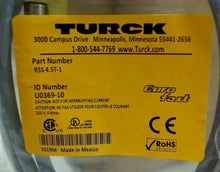 Load image into Gallery viewer, LOT/2 TURCK RKS 4.5T-1 (I.D. U0369-10) CORDSET / SENSOR EUROFAST MOLDED *FRSHIP*