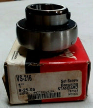 Load image into Gallery viewer, REGAL BELOIT BROWNING VS-216 BALL INSERT BEARING 1"ID x 2.0472"OD x 1.3750"W *FS