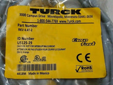 Load image into Gallery viewer, LOT/2 TURCK RKV 4.4T-2 I.D. U5125-29 CORDSET M12 FEMALE TO CUT-END YELLOW 2M *FS
