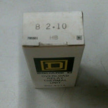 Load image into Gallery viewer, SQUARE D B2.10 OVERLOAD RELAY THERMAL UNIT -FREE SHIPPING
