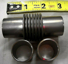 Load image into Gallery viewer, STAINLESS STEEL FLEXIBLE VACUUM FITTING BELLOW 1" DIA 3"<LNG 2 INSERTS FREE SHIP