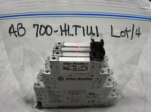 Load image into Gallery viewer, LOT/4 AB ROCKWELL 700-HLT1U1 TERMINAL BLOCK RELAY W/ SOCKET 6A SPDT *FREE SHIP*