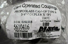 Load image into Gallery viewer, LOT/2 NEW AGE INDUST 5610416 COUPLERX PROPOGLASS CAM-OP TYPE B 3/4" ID MALE *FS*