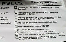 Load image into Gallery viewer, FEAS PSLC242 AC/DC POWER SUPPLY D-22926 24VDC 1.5A -FREE SHIPPING
