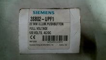 Load image into Gallery viewer, SIEMENS 3SB02-UPF1 22MM ILLUMINATED PUSHBUTTON 120VAC/DC -FREE SHIPPING