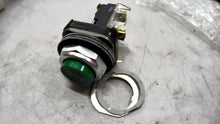 Load image into Gallery viewer, AB ROCKWELL 800T-B1D1 PUSH BUTTON MOMENTARY CONTACT 30.5MM METAL GREEN 1 NO *FS*