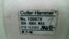 Load image into Gallery viewer, CUTLER HAMMER 10987H CONTACT TERMINAL BLOCK 12P 600V 30A -FREE SHIPPING