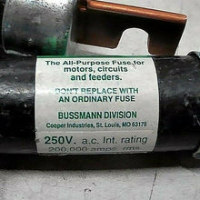 Load image into Gallery viewer, LOT/2 BUSSMANN FUSETRON FRN-R-100 FUSE DUAL ELEMENT TIME DELAY 100A (TESTED) *FS
