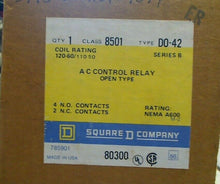 Load image into Gallery viewer, SQUARE D 8501-DO42 AC CONTROL RELAY 110/120 V COIL TYPE D042 FREE SHIPPING