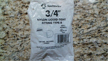 Load image into Gallery viewer, SOUTHWIRE 58133901 116027 3/4" NYLON LIQ.-TIGHT FITTING B, NLFR075-FREE SHIPPING