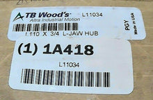 Load image into Gallery viewer, ALTRA TB WOODS L11034 L110 X 3/4" L-JAW HUB/COUPLING SINTERED IRON (1A418) *FSHP