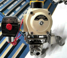 Load image into Gallery viewer, ELOMATIC ESA 25-3/A PNEU. ACT., SWAGELOK CF3M BALL V, ASCO EF8320G202 SOL. V FS