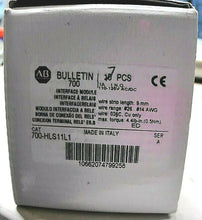 Load image into Gallery viewer, LOT/7 AB ROCKWELL 700-HLS11L1 SER A TERMINAL BLOCK RELAY W/ SOCKET 120 VAC *FSHP