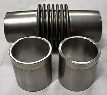 Load image into Gallery viewer, STAINLESS STEEL FLEXIBLE VACUUM FITTING BELLOW 1" DIA 3"<LNG 2 INSERTS FREE SHIP