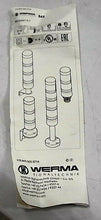 Load image into Gallery viewer, WERMA 845 000 00 STACKLIGHT SIGNALTECHNIK BASE W/ RED, ORANGE, & GREEN *FREESHIP