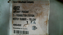 Load image into Gallery viewer, DANIEL WOODHEAD 4002 SAFEWAY PENDANT 2 PUSHBUTTON STATION YELLOW 485452-FREESHIP