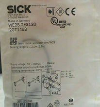 Load image into Gallery viewer, SICK, INC. WE2S-2F3130 THROUGH BEAM PHOTOELECTRIC SWITCH RECTANGLE (SEALED) *FS