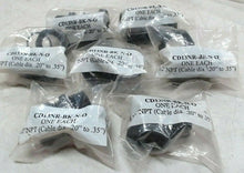 Load image into Gallery viewer, LOT/7 HEYCO CD13NR-BK-N-O CONNECTOR 1/2" NPT NYLON THREAD-STRAIN RELIEF *FRSHIP*