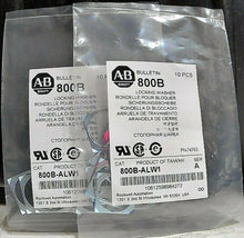 Load image into Gallery viewer, LOT/2 AB ROCKWELL 800B-ALW1-A SER A LOCKING WASHERS 10 PCS BULLETIN 800 B *FRSHP