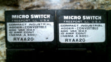Load image into Gallery viewer, MICRO SWITCH RYCA40 MDL B RELAY W2 /ADDER BLOCKS RYAA20 -FREE SHIPPING