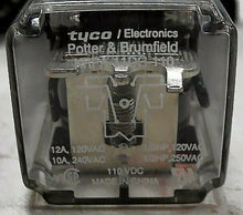 Load image into Gallery viewer, LOT/8 TE CONNECTIVITY TYCO POTTER & BRUMFIELD KRPA-11DG-110 RELAY 110VDC *FSHP*