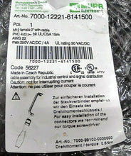 Load image into Gallery viewer, MURR ELEKTRONIK 7000-12221- 6141500 CODE 56227 M12 FEMALE 0 DEGREE W/ CABLE *FS*