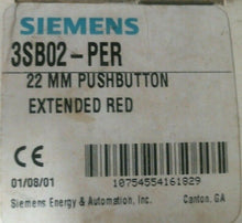 Load image into Gallery viewer, SIEMENS 3SB02-PER 22MM EXTENDED RED PUSHBUTTON -FREE SHIPPING