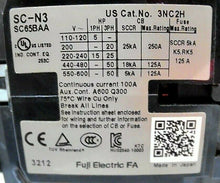 Load image into Gallery viewer, FUJI ELECTRIC SC-N3 CONTACTOR MAGNETIC 110/120VAC, 50/60HZ, SC65BAA *FREE SHIP*