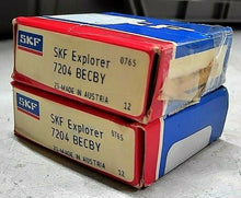 Load image into Gallery viewer, SKF EXPLORER 7204-BECBY RADIAL ANGULAR CONTACT BEARING 20MMx47x14 *FREE SHIP*