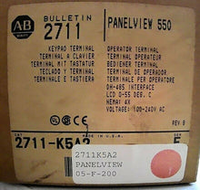 Load image into Gallery viewer, AB ROCKWELL 2711-K5A1 PANELVIEW 550 OPERATOR INTERFACE SER E REV A FRN 2.01 *FS*