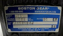 Load image into Gallery viewer, ALTRA BOSTON GEAR F710-30-B4-J WORM GEAR SPEED REDUCER 0.15HP 30:1 *FREE SHIP*