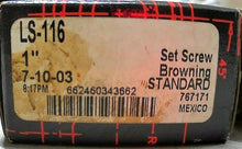 Load image into Gallery viewer, REGAL BELOIT BROWNING LS-116 BEARING 1" BORE 52MM OD 19/32" OUTER RING *FRSHIP*