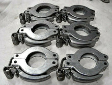 Load image into Gallery viewer, (QTY 6) LEYBOLD & SWAGELOK NW30/KF30/KQ-30 VACUUM FLANGE CLAMPS *FREE SHIPPING*