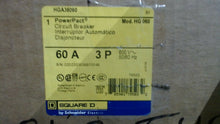 Load image into Gallery viewer, SQUARE D HGA36060 CIRCUIT BREAKER 60A 3POLE 600V HG060 -FREE SHIPPING