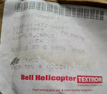 Load image into Gallery viewer, BELL HELICOPTER TEXTRON GLENAIR S4538 CABLE ADAPTER (5935-01-472-0629) *FREE SHP