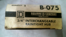 Load image into Gallery viewer, SQUARE D B-075 3/4" INTERCHANGEABLE RAINTIGHT HUB -FREE SHIPPING