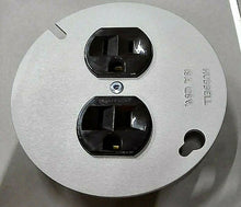 Load image into Gallery viewer, (5) HUBBELL HBL5253 DUPLEX RECEPTACLE ON 4 INCH GRAY COVER NIB *FREE SHIPPING*