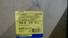 Load image into Gallery viewer, SQUARE D HJA360100 CIRCUIT BREAKER 100A 3POLE 600V HJ150 FREE SHIPPING