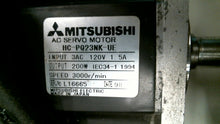 Load image into Gallery viewer, MITSUBISHI HC-PQ23NK-UE AC SERVO MOTOR 3000R/MIN 120V, 1.5A, 200W -FREE SHIPPING