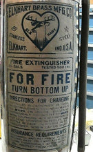 Load image into Gallery viewer, VINTAGE ELKHART BRASS STAINLESS STEEL FIRE EXTINGUISHER-24'' EMPTY UNTESTED *FS*