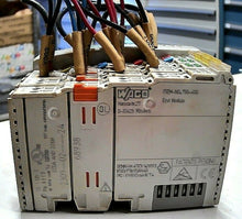 Load image into Gallery viewer, WAGO 750-341 ETHERNET TCP/IP, (2) 750-402 INPUT MODULE, 750-600 END MODULE *FS*